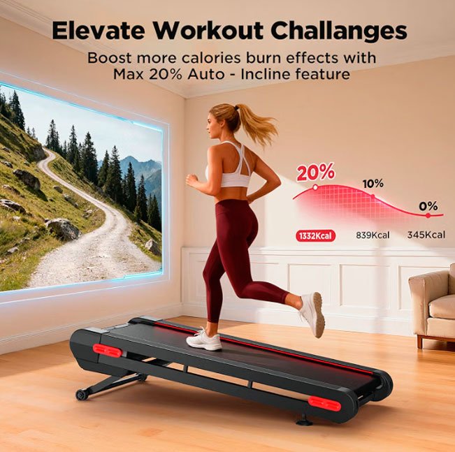 JOGWELL Walking Pads incline